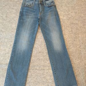 American Eagle Jean Mens 28x30 Original Straight Dark Blue Stretch Denim Pants.